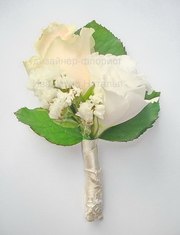 Свадебная бутоньерка из цветов