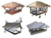 Крышка на дымоход (флюгарка,  дымник,  колпак,  зонт,  шапка,  грибок,  оголовок,  верхушка)