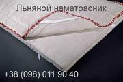 Льняной наматрасник в детскую кровать  