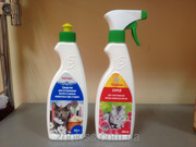 Подарочный набор Зоостирка + Спрей для уничтожения запаха кошачьих мет