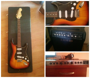Набор гитариста Fender Squier Vintage Modified Strat RW 3SB+комб+проц