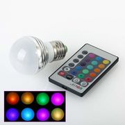 3W RGB Лампа,  разноцветная лампа LED,  цоколь Е14