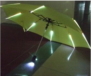 Светящийся зонт с подсветкой ребер,  зонт гаджет,  оригинальный зонт