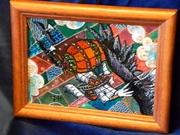 Витражная картина «Вместе с орлами»