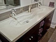 Столешницы для ванной из декоративного бетона