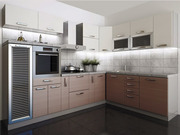 Наборная кухня в цвете Штрокс коричневый