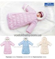 Зимний конверт для новорожденного с ручками на меху овчина ТМ Вaby Lin