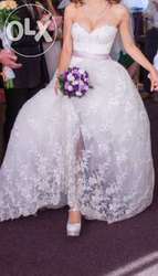 Свадебное платье экру