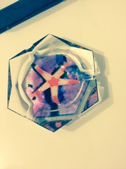 пепельница стеклянная в форме звездочки 