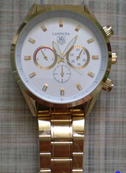 Продам часы carrera копия золотые состояние 10из10