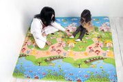 Детский двухсторонний развивающий коврик Babypol.