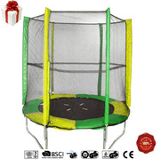Батуты пружинные с защитной сеткой диаметром 180см