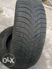 Шины б/у 195/65 R15 зимние,  Мишелин Альпин