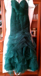 Эксклюзивное вечернее платье , зеленого цвета 