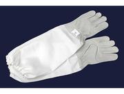 Перчатки кожаные с нарукавником Lux серые 240 грн