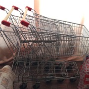 тележка торговая большая металлическая