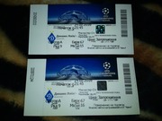 Два VIP-билета сектор-А,  блок 67,  ряд 9,  места 15и16 Динамо-Манчестер