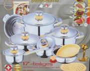 Набор посуды SWISS HOME SH-6000 (слоновая кость) в вакуумупаковке