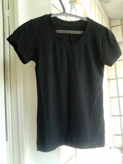 Футболка черная размер XS-S 
