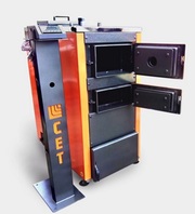 Продаем твердотопливный котел на дровах СЕТ 100 кВт с ручной загрузкой