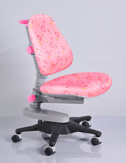 Детское кресло Mealux Y-818 PL обивка розовая с сердечками