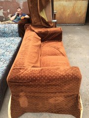 Диваны коричневые тканевые бу для кафе