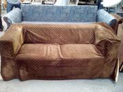 Продам коричневые тканевые диваны бу
