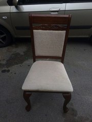 Стул бежевый тканевый бу