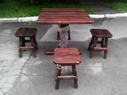 Комплект стол и стулья бу