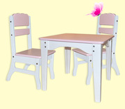 Комплект мебели для детей Бабочка - столик + 2 стульчика