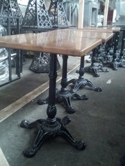 Столы с металлической ножкой бу для кафе