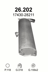 Глушитель на Тойота Раф 4 2.0