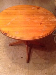Круглый деревянный стол(сосна)