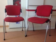 Стул гостевой ЭРА на хромированных ножках