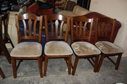 №01290.Стулья 4 штуки дубовые бу из Голландии.