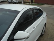 Дефлекторы стекол (ветровики) Hyundai Solaris (седан)