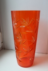 Продам уникальную вазу из цветного хрусталя  н.70-х г.г. (г.Киев)