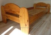 Кровать деревянная с Ортопедическим матрасом 90*200см ( Зима и Лето)