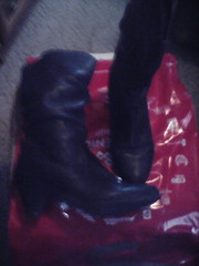 Кожаные осенние сапоги