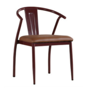 Стул барный Энди,  металл,  кожзам,  цвет коричневый