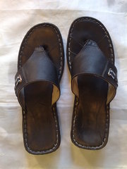 Сандалии кожаные