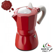 Гейзерная кофеварка на 6 чашки GAT ROSSANA,  (Италия)