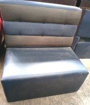 Диван бу синий кожзам ткань 