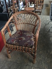 Кресло из натурального ротанга б/у