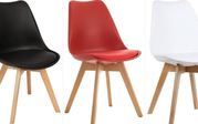 пластиковый стул Тор стул с подушечкой кожзам белый красный черный цве