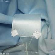 Серебряные серьги с фианитами