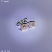 Серебряные серьги Квадрат