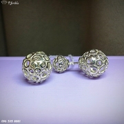 Серебряные серьги-пусеты