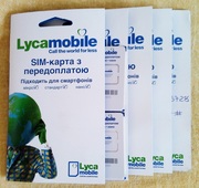 Lycamobile. Lyca mobile. Новый стартовый пакет. На счету 0 грн.