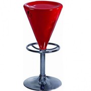 Стул барный высокий КОНО,  красный